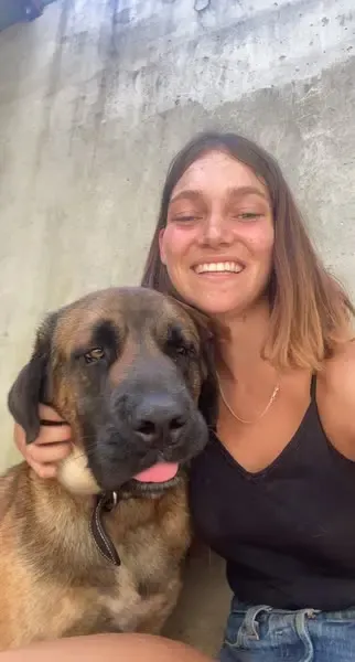 Emily with Brutus